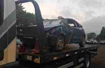 Pinhão - Jovem sofre ferimentos graves após capotamento na PR-170